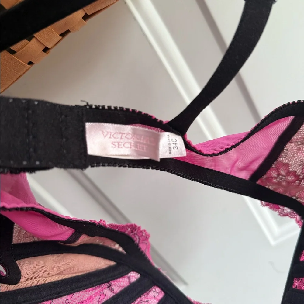 Victoria's Secret Pink Lace Balconette Bra